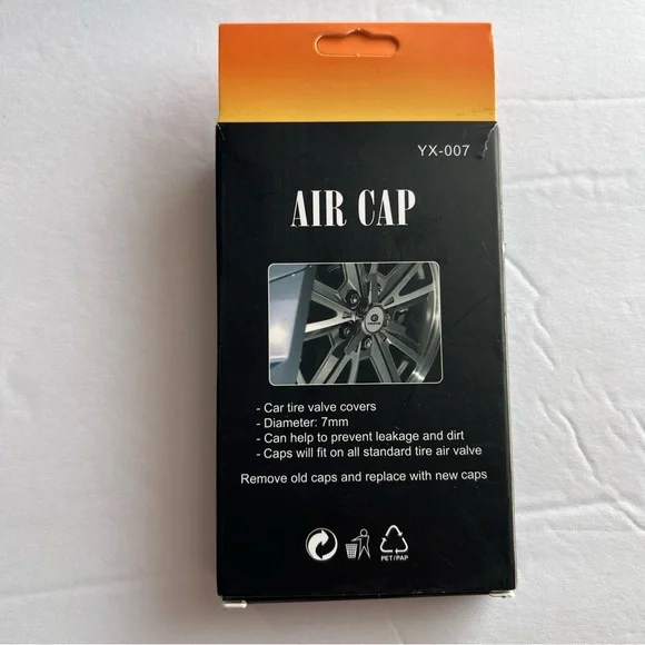 Car Wheels Tire Valve Dust Stem Air Cap Cover + Keychain Ring With Tesla Logo Bk - Picture 6 of 10